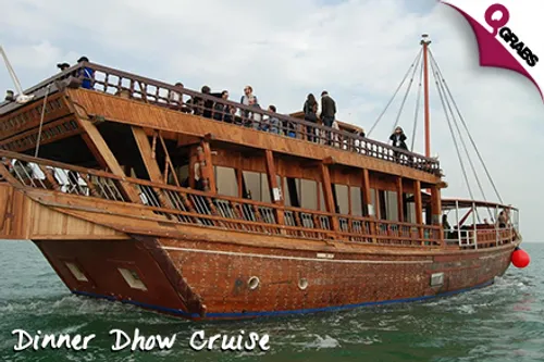 From QR62 Sail Off Along the Doha Waters under the Moonlit Sky with a Dinner Dhow Cruise! (Up to QR250 Value)